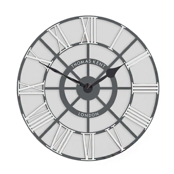Ρολόι Τοίχου “Evening Star”, Γκρι⁄λευκό,60cm
