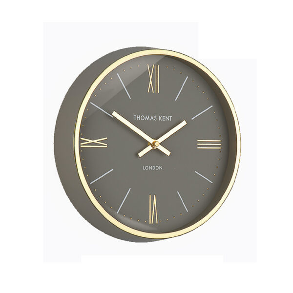 Ρολόι Τοίχου “Hampton”, Καφέ⁄χρυσό, 25cm