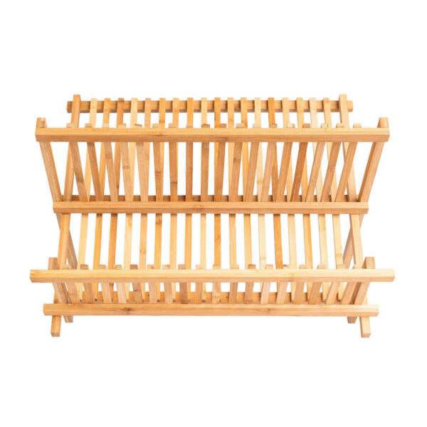 ESTIA Πιατοθηκη BAMBOO ESSENTIALS Αναδιπλουμενη 2 Επιπεδων 42×27.5x38cm