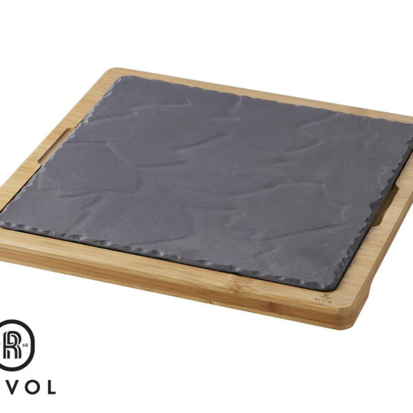 BASALT “MATT SLATE” SQUARE PLATE 25CM