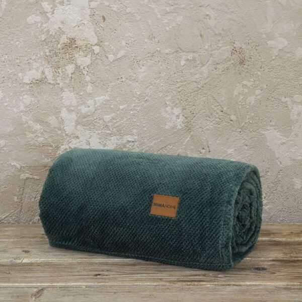 Κουβέρτα Καναπέ Jacquard 130×170 – Mellow Green