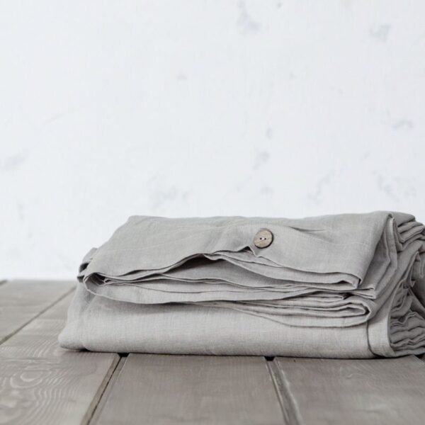 Παπλωματοθήκη Γίγας Linen – Light Gray