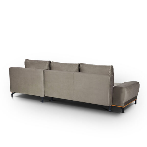 NATURA Καναπες Κρεβατι Γωνια Δεξια TAUPE 283x164xH90cm