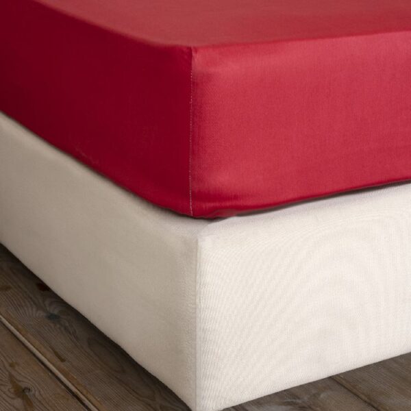 Σεντόνι Γίγας Με Λάστιχο Superior Satin – Red