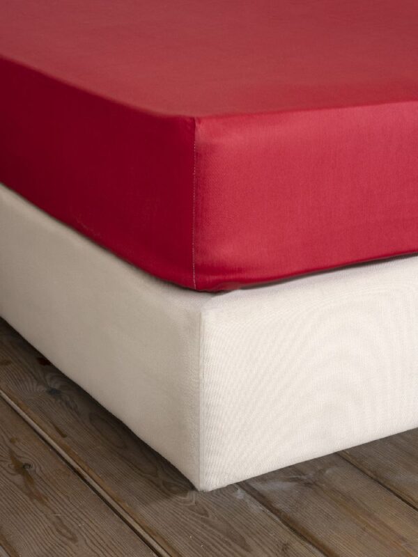 Σεντόνι Γίγας Με Λάστιχο Superior Satin – Red