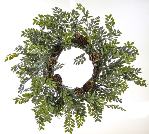 Στεφάνι plastic Με Φύλλα “Buxus”, 40cm