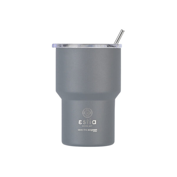 ESTIA Θερμος MUG LITE SAVE THE AEGEAN 400ml FJORD GREY