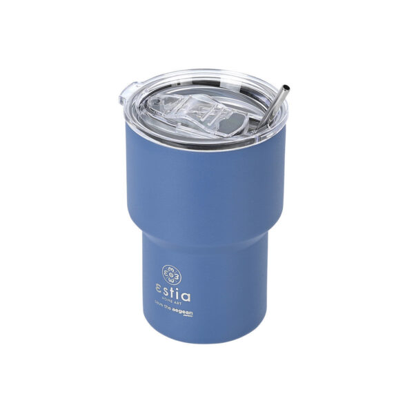 ESTIA Θερμος MUG LITE SAVE THE AEGEAN 400ml DENIM BLUE