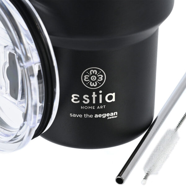 ESTIA Θερμος MUG LITE SAVE THE AEGEAN 4000ml MIDNIGHT BLACK