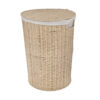 ESTIA Καλαθι Απλυτων BAMBOO ESSENTIALS 40x40x70cm Με Θηκη Πολυεστερα Πτυσσομενο Μπεζ