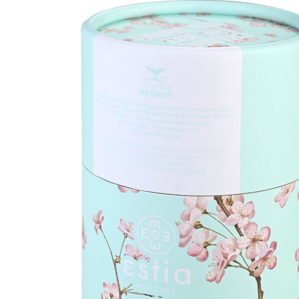 ESTIA Θερμος TRAVEL MUG SAVE THE AEGEAN 450ml BLOSSOM GREEN