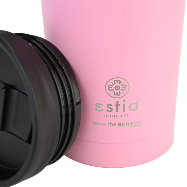 ESTIA Θερμος TRAVEL MUG SAVE THE AEGEAN 350ml BLOSSOM ROSE