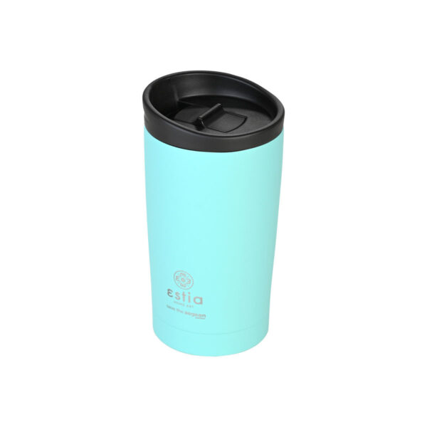 ESTIA Θερμος TRAVEL MUG SAVE THE AEGEAN 350ml BERMUDA GREEN