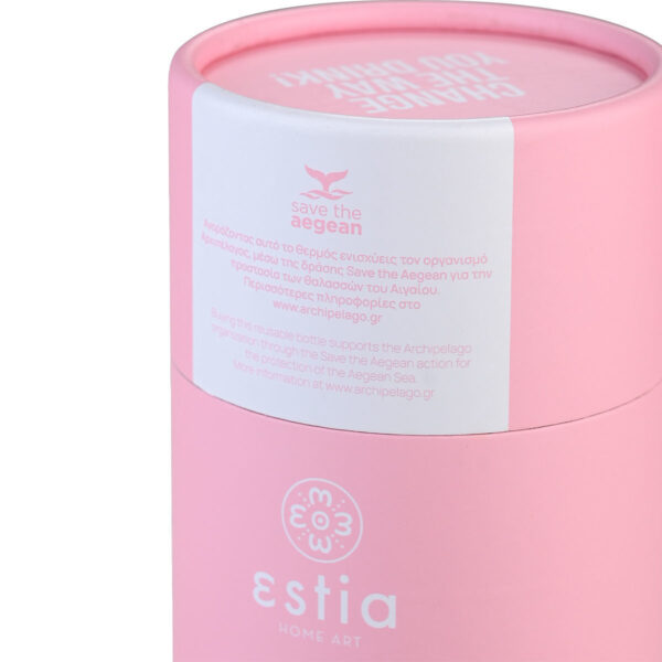 ESTIA Θερμος TRAVEL MUG SAVE THE AEGEAN 350ml BLOSSOM ROSE