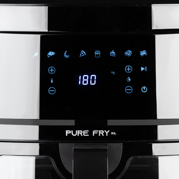 ESTIA Φριτεζα Αερος PURE FRY XL 1700w 9.1lt ME Ψηφιακη Οθονη & 8 Προγραμματα Μαυρο