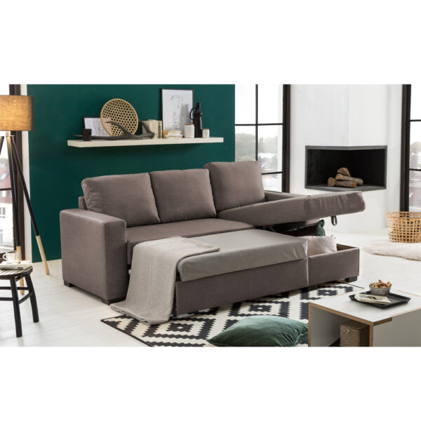 ALDO CRISTIANO Καναπες Κρεβατι Γωνια Αναστρεψιμη TAUPE R461 220x150xH88cm