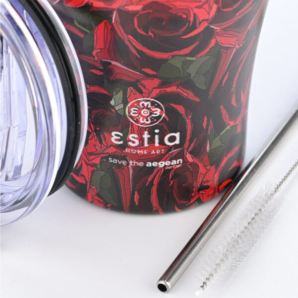 ESTIA Θερμος COFFEE MUG SAVE THE AEGEAN 350ml TWILIGHT ROSE