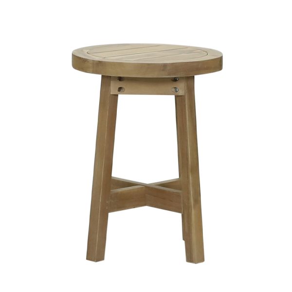 ANASA SIDE TABLE Φυσικο 40x40xH48cm