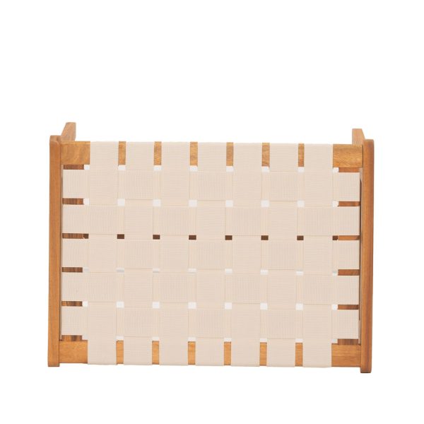 HASTAG Σκαμπω BEIGE Φυσικο 57x41xH35,5cm