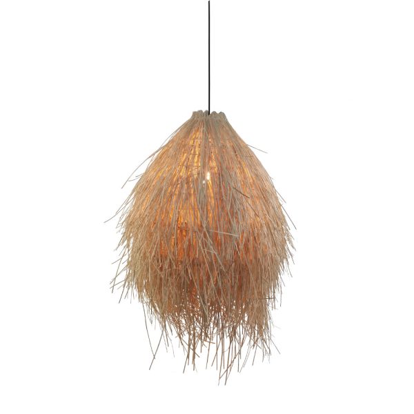 MANILA Φωτιστικο Οροφης RATTAN Φυσικο 51x51xH70cm