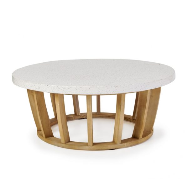 ITHAKA COFFEE TABLE Φυσικο 100x100xH40cm