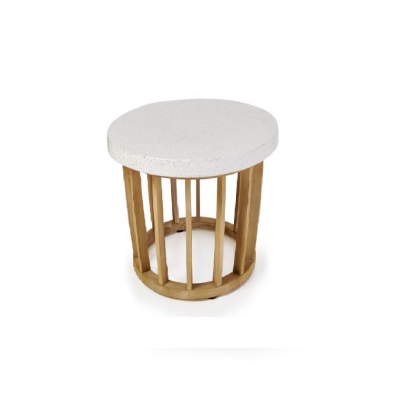 ITHAKA SIDE TABLE Φυσικο 50x50xH53cm