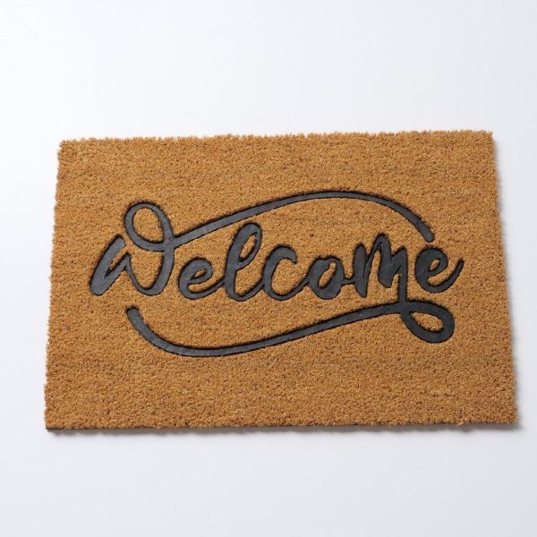 Πατακι Πορτας Welcome 60x40cm PVC Coconut