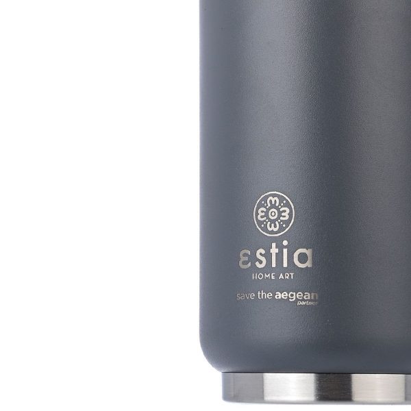 ESTIA Θερμος TRAVEL CUP SAVE THE AEGEAN 300ml FJORD GREY