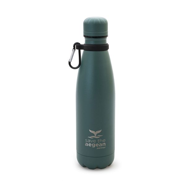 ESTIA Θερμος TRAVEL FLASK SAVE THE AEGEAN 500ml PINE GREEN