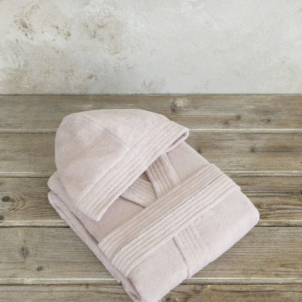 Μπουρνούζι Με Κουκούλα Zen – Large – Powder Pink