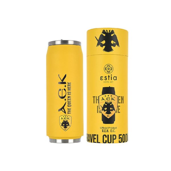 ESTIA Θερμος TRAVEL CUP AEK BC EDITION 500ml