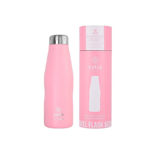 ESTIA Θερμος TRAVEL FLASK SAVE THE AEGEAN 500ml BLOSSOM ROSE