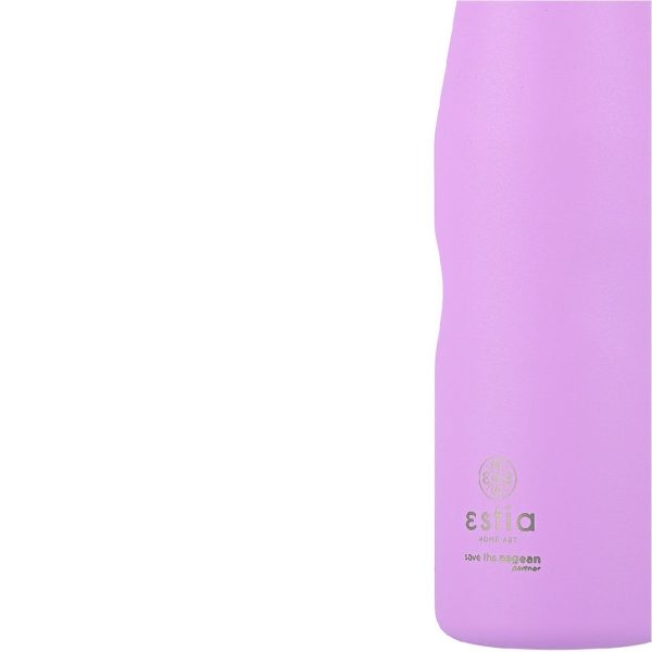 ESTIA Θερμος TRAVEL FLASK SAVE THE AEGEAN 750ml LAVENDER PURPLE