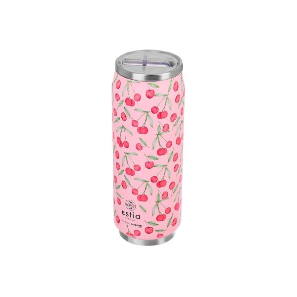 ESTIA Θερμος TRAVEL CUP SAVE THE AEGEAN 500ml CHERRY ROSE