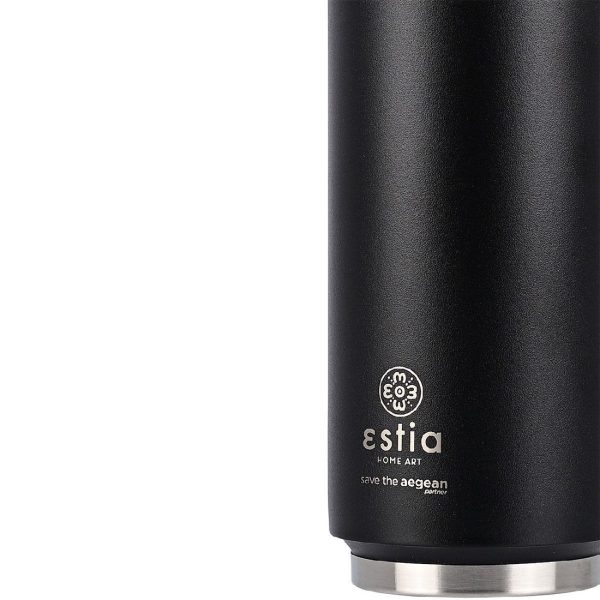 ESTIA Θερμος TRAVEL CUP SAVE THE AEGEAN 500ml MIDNIGHT BLACK