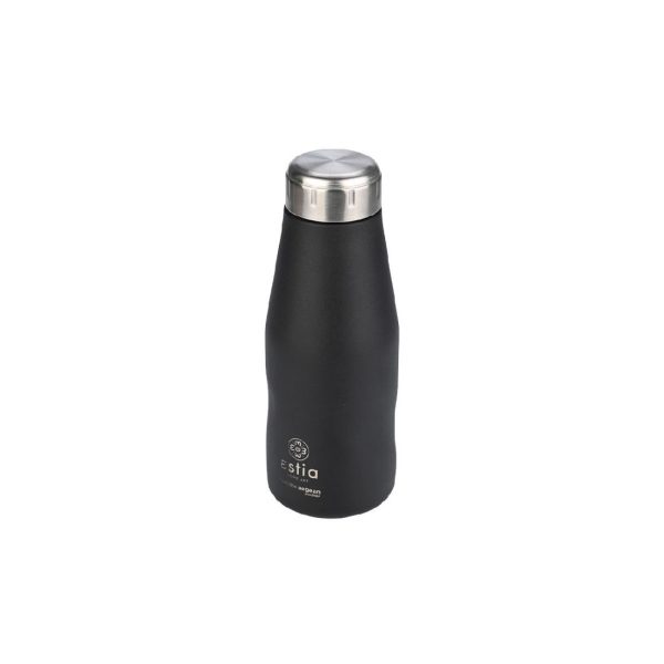 ESTIA Θερμος TRAVEL FLASK SAVE THE AEGEAN 350ml MIDNIGHT BLACK