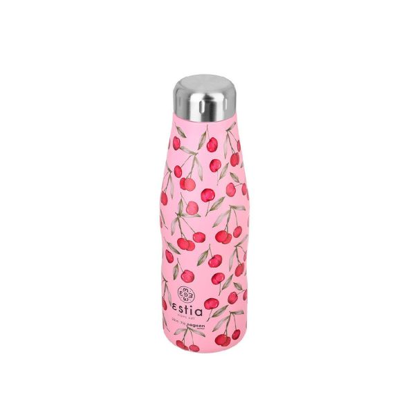 ESTIA Θερμος TRAVEL FLASK SAVE THE AEGEAN 500ml CHERRY ROSE