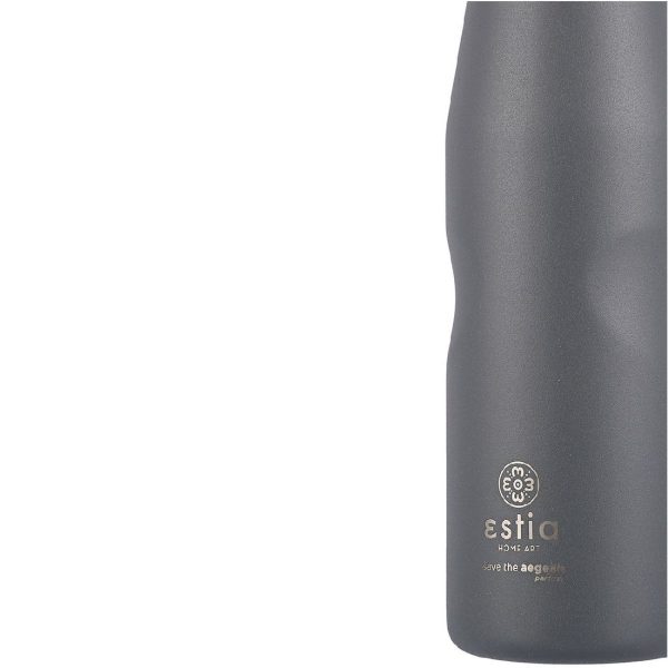 ESTIA Θερμος TRAVEL FLASK SAVE THE AEGEAN 500ml MATTE GREY