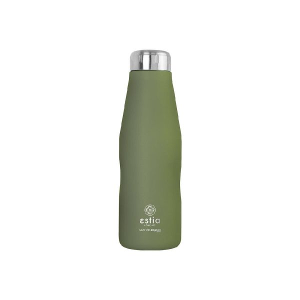 ESTIA Θερμος TRAVEL FLASK SAVE THE AEGEAN 500ml PINE GREEN