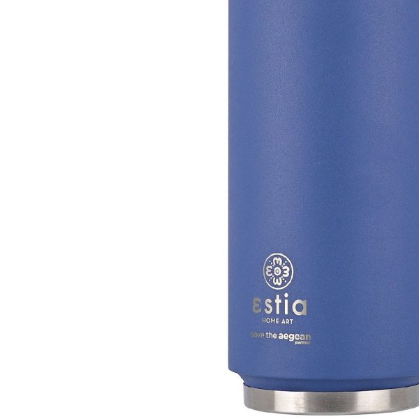 ESTIA Θερμος TRAVEL CUP SAVE THE AEGEAN 500ml DENIM BLUE