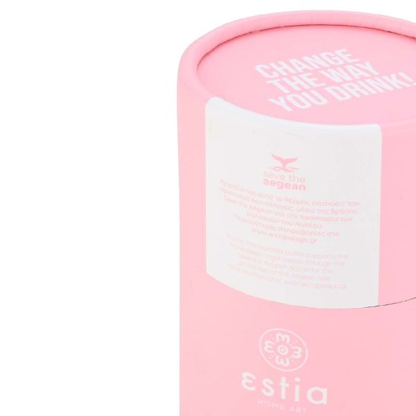 ESTIA Θερμος TRAVEL CUP SAVE THE AEGEAN 300ml BLOSSOM ROSE