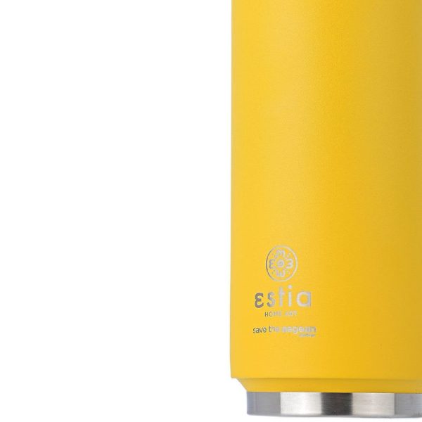 ESTIA Θερμος TRAVEL CUP SAVE THE AEGEAN 500ml PINEAPPLE YELLOW