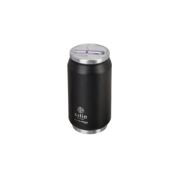 ESTIA Θερμος TRAVEL CUP SAVE THE AEGEAN 300ml MIDNIGHT BLACK