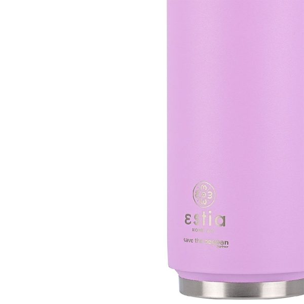 ESTIA Θερμος TRAVEL CUP SAVE THE AEGEAN 500ml MATTE PURPLE