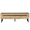 ARABICA TV STAND SONOMA Μαυρο 170x38xH49cm