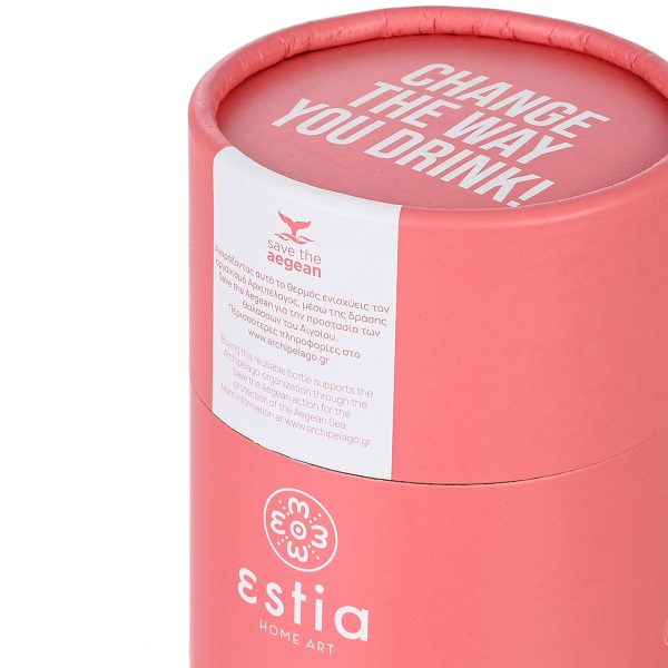 ESTIA Θερμος TRAVEL CHUG SAVE THE AEGEAN 500ml FUSION CORAL