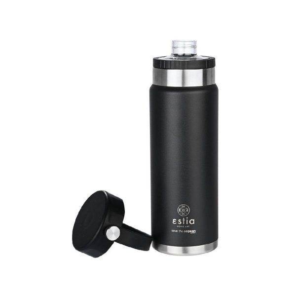 ESTIA Θερμος TRAVEL CHUG SAVE THE AEGEAN 750ml MIDNIGHT BLACK