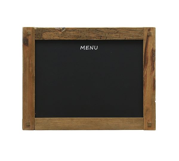 Μαυροπίνακας Menu Με Ξύλινη Κορνίζα, 55x41cm