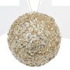 Sequin deco ball ivory,10cm