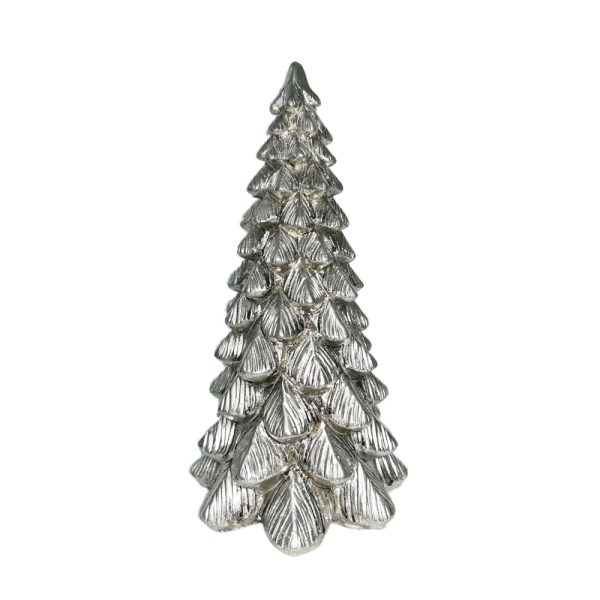 ABIES DECO Δεντρο POLYRESIN Ασημι 16x16xH30cm